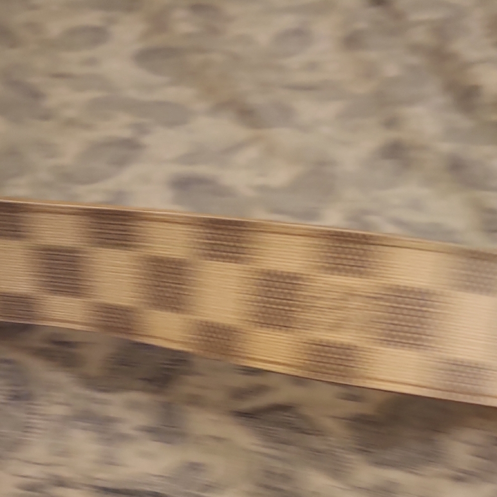 Louis Vuitton Beige Checkered Belt with Gold Logo Buckle 100 Original - Picture 8 of 9
